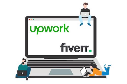 Freelancer working online to earn money from home