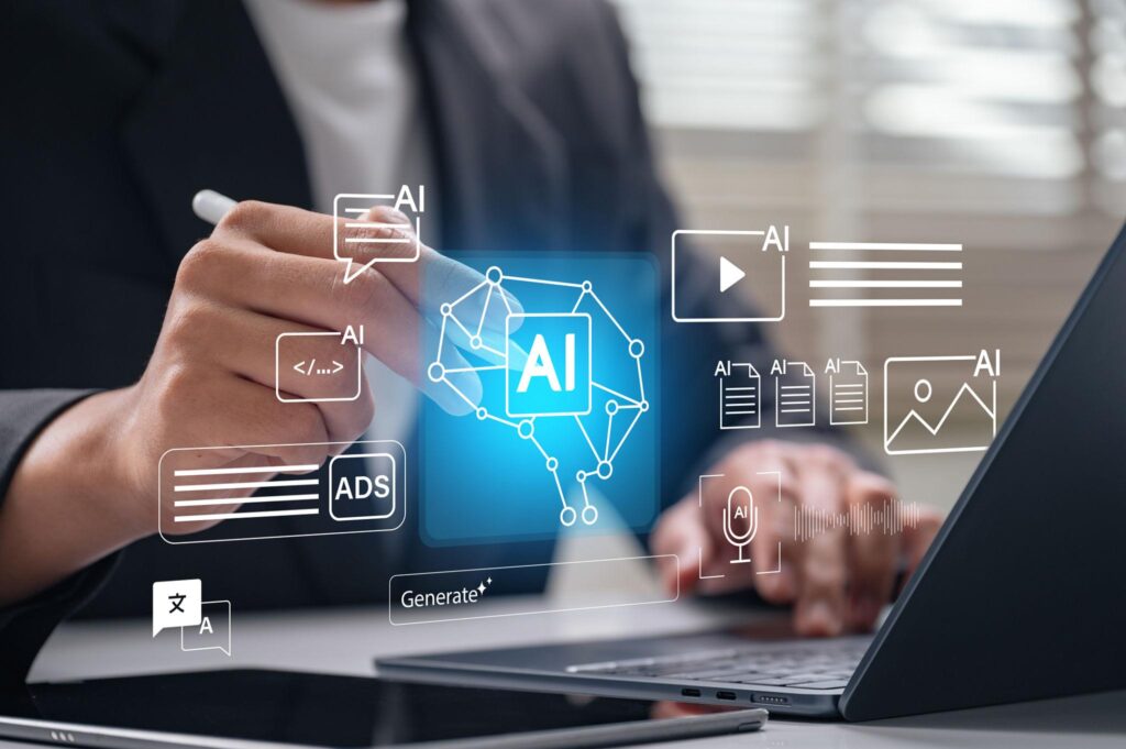 Freelancer using AI for content writing