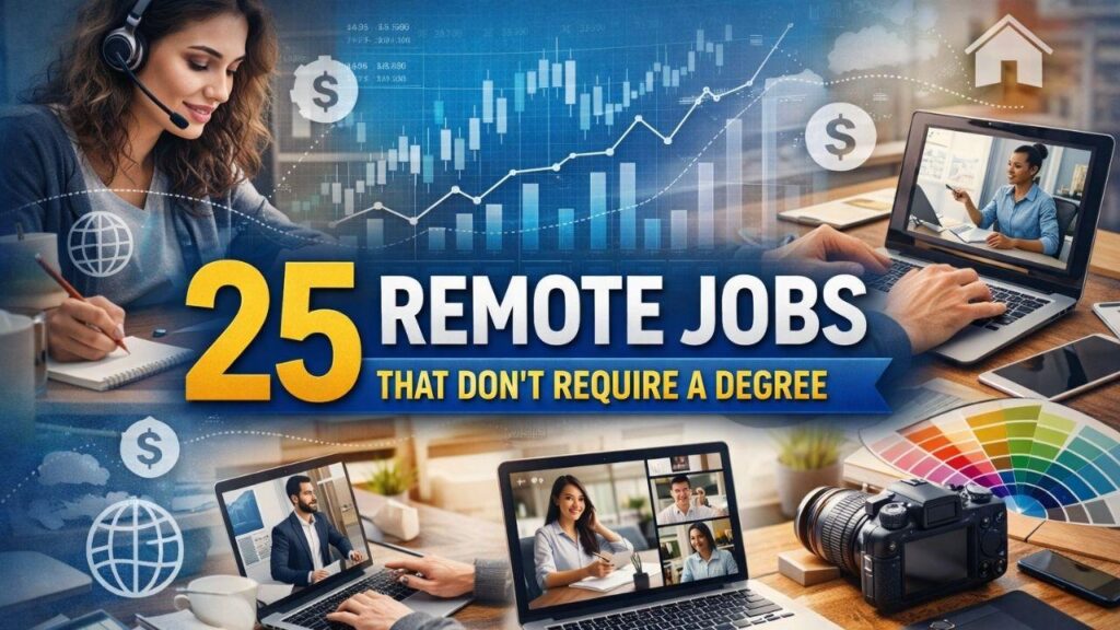 Remote Jobs Without Degree in 2026 (Work from Anywhere Guide)