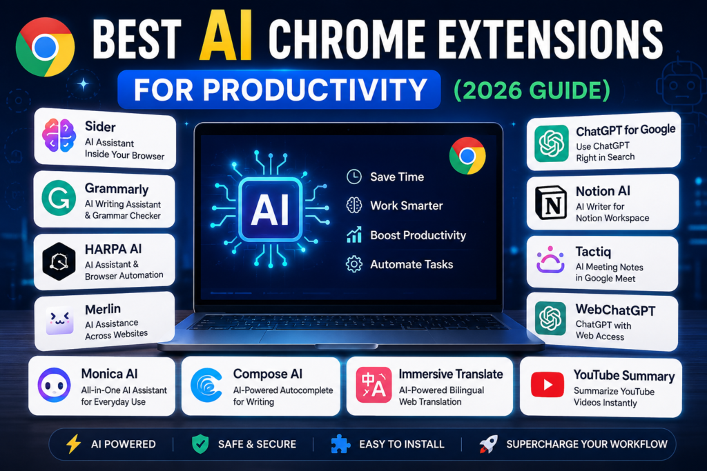 Best AI Chrome Extensions for Productivity (2026 Guide)